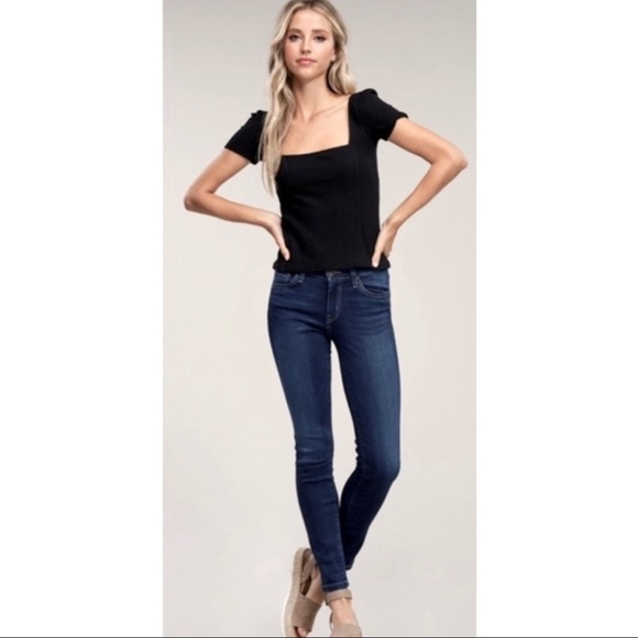 J Brand Veruca High Rise Dark Wash Denim - Picture 2 of 6